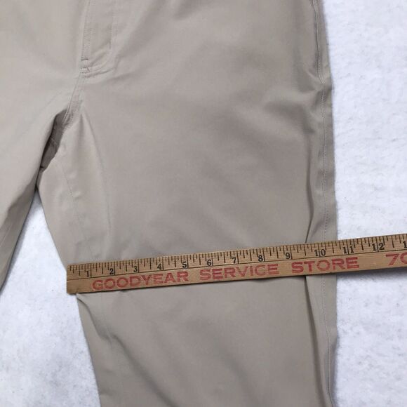 PETER MILLAR EB66 Golf Pants Men 36x30 Khaki Tan Crown Sport Stretch Fabric - Picture 16 of 16
